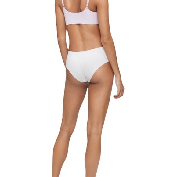 Calvin Klein QF4783-540 Invisibles Comfort Lightly Lined Retro Bralette Lavender - Picture 3 of 6